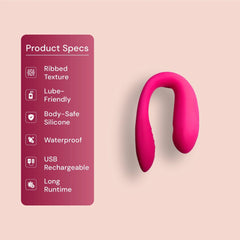 Blush is a premium U-shaped vibrator designed for couples craving deeper connection.